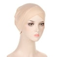 thumbnail image 2 of Dalrosia Islamic Muslim Under Scarf Hijab Cap Solid Color Under Scarf Hat Stretchy Hijab Undercap for Turban Head Wraps, 2 of 3