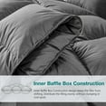 thumbnail image 4 of Pinch Pleat Goose Down Comforter All Season-Ultra Soft and Cozy Noiseless Duvet Insert with Egyptian Cotton Cover, Fluffy Warm Comforter, 4 of 8