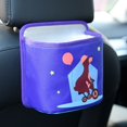 thumbnail image 2 of Can Car Portable Multifunctional Cartoon Hanging Garbage Can Storage Box Purple Bear, 2 of 4