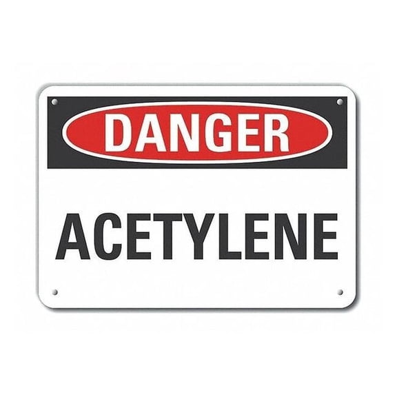 Lyle Danger Sign,7 in x 10 in,Aluminum LCU4-0324-NA_10X7