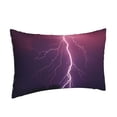 thumbnail image 2 of Balery Thunderstorm Violet Purple Bedding Queen Pillow Cases - Envelope Closure - Soft Brushed Microfiber Fabric - Shrinkage and Fade Resistant Pillow Cases-14"x20", 2 of 9