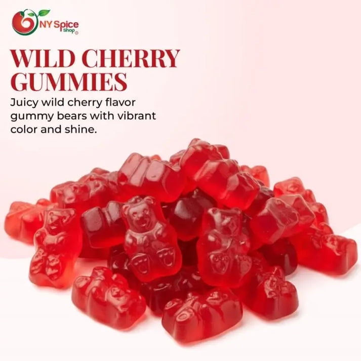NY SPICE SHOP Wild Cherry Gummy Bears - 3 Pound - Gummy Cherry Bears - Gummies Bears Candy - Gummies Fruit Snacks - Gummi Bears Gift For All Occasions