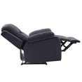 thumbnail image 4 of Poundex  Furniture Microfiber Manual Recliner in Ebony Color, 4 of 9