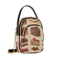 thumbnail image 7 of FORMRS Crossbody Bag for Women Quilted Travel Shoulder Cell Phone Purse with Chain Strap Handbag, Brown Cakes, 7 of 7