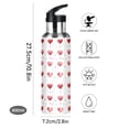 thumbnail image 5 of ALAZA Love Heart Water Bottle Insulated Flask Stainless Steel Straw Lid 20 oz, 5 of 6