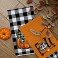 thumbnail image 6 of Fall Kitchen Towels Set of 2,Black Buffalo Check Bowknot Pumpkin Autumn Dish Towels 18x26 Inch Drying Dishcloth,Farmhouse Home Decoration 131, 6 of 6