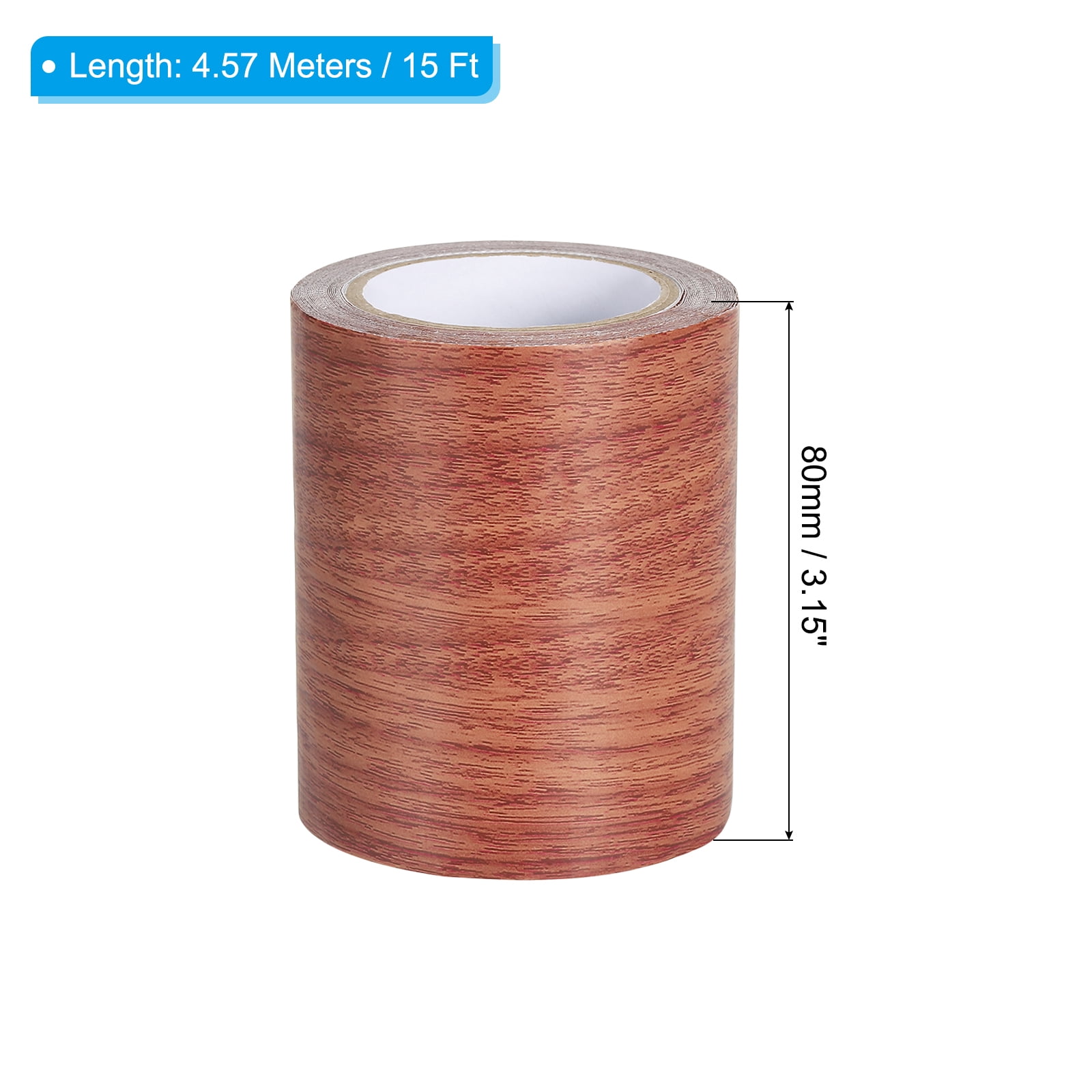 Unique Bargains Wood Grain Self Adhesive Repair Tape Realistic Patch Red Oak