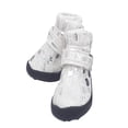 thumbnail image 3 of Methold Zapatos para mascotas, botas deportivas de costura, tejido de gamuza transpirable, calzado para mascotas Ropa para mascotas blanco cinco Methold PT000056-15, 3 of 6