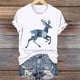 thumbnail image 1 of Tejiojio Women's Animal Printed T-shirt Casual Round Neck Short Sleeve Blouses S-2XL, 1 of 4