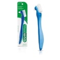 thumbnail image 1 of Cepillo dental GUM de cerdas duras de doble cabezal para dentaduras, 1 of 3