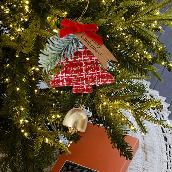 CREATITOY Christmas Small Fragrant Wind Chimes Christmas Tree Decoration Christmas Bells Home Living Room Restaurant Window Small Hanging Ornaments