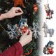 thumbnail image 1 of mfyjkho Lindo colgante plano navideño de acrílico con forma de poni y sombrero de mago, adorno navideño para decoración del hogar, decoración del árbol, 1 pieza, 1 of 7