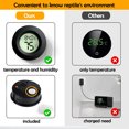thumbnail image 6 of Triani 2Pcs Mini Digital Humidity Gauge Indoor Humidity Monitor Temperature Humidity Gauge Meter Pet Humidity Meter Supplies for Bearded Dragon Hermit Crab(Round), 6 of 7