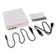 thumbnail image 1 of Caja de Unidad óptica Externa Caja de Unidad óptica Controlador de Grabadora de DVD Externa para Interfaz de Tipo SATA USB3.0 de 12,7 Mm con Interfaz - Blanco Soledad Cartucho de unidad óptica, 1 of 10