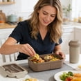 Light Lunch Box with Double-Layered Compartments – 1200ml Microwave ...
