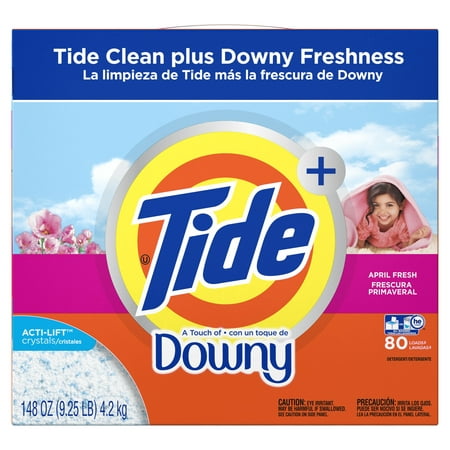 Tide Plus Downy April Fresh, Powder Laundry Detergent, 148 Oz 80