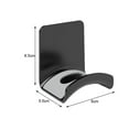 thumbnail image 4 of Wall-Mounted Headphone Rack: No Punching, Curved Support, Anti-Slip Pads for Various Headphones, 4 of 8