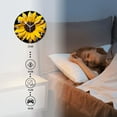 thumbnail image 3 of Non-Ticking Silent Wall Clocks Battery Operated Clock Modern Decor Wall Clocks for Bedroom,Bathroom,Kitchen-Sunflower With Vibrant Yellow Petals And Dark Center(14inch), 3 of 4