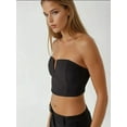 thumbnail image 6 of Strapless Fitted Crop Top with Back Gathering, 6 of 6