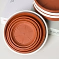 thumbnail image 2 of 6 Pcs Plastic Plant Saucer , Singe Size, Thick Strong Potted Plant Water Catcher Tray for Indoors, Planter Pot Saucer Flower Base Bottom Drainage Drip Tray Dish Plate Outdoor, 2 of 6