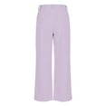 thumbnail image 6 of pstuiky Wide Legged Pants, Solid Color Casual Long Palazzo Pants High Waisted Pants with Pockets Active Fit Women Pant Purple XS, 6 of 9