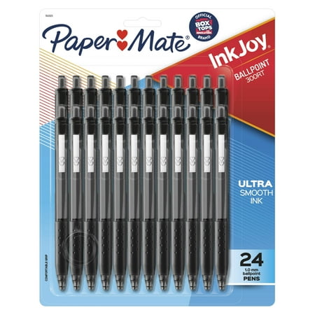 Paper Mate Ink Joy 24pk 300RT Ballpoint Pens 1.0mm Black