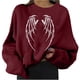 thumbnail image 2 of ICHUANYI Clearance Halloween Women Fashion Casual Print Round Neck Loose Long Sleeve Short Tops Blouse Hoodless Sweatshirts ICHUANYI "ICHUANYI", 2 of 8
