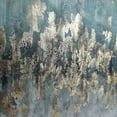 thumbnail image 3 of Uttermost Divide Coastal Firwood and Canvas Abstract Hand Painted Art in Blue, 3 of 6