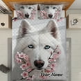 thumbnail image 3 of Lotusprinthandmade Personalized Wolf 3D Graphic Quilt Bedding Set Quilt Bedding Set (Fold Hem) 5 Sizes (Made in Vietnam) (55x60), personalized wolf quilt set, 3 of 5