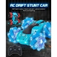 thumbnail image 3 of C 2.4G Remote Control Stunt Car With Lateral Drift Music And 360 Degree Rotation Lights, 3 of 4