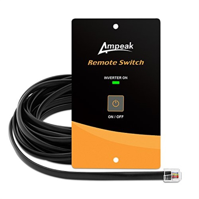ampeak ac power inverter remote on/off switch with 20 ft cable push