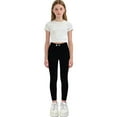 thumbnail image 2 of Lvshlubb Girls Pants Size 10-12 Fashion Casual Skinny Slim Denim Pants with Pockets Jeans for Girls Size 3-15, 2 of 7
