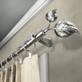 thumbnail image 2 of 13/16" Dia Adjustable 28-48 inch Curtain Rod with Parnika Finials - Satin Nickel,(4833-285), 2 of 3