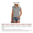 thumbnail image 5 of Camisa de manga corta para mujer, cuello en V, cuello vuelto, ajuste holgado, manga corta, para el trabajo, citas en la calle, compras, gris, L, 5 of 5