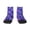 1 Black, variant on blue Skull purple flower1 Pattern Quarter Crew Socks,Toe Seamed Ankle Socks,Cotton Cushioned Breathable Athletic Crew Sports Socks