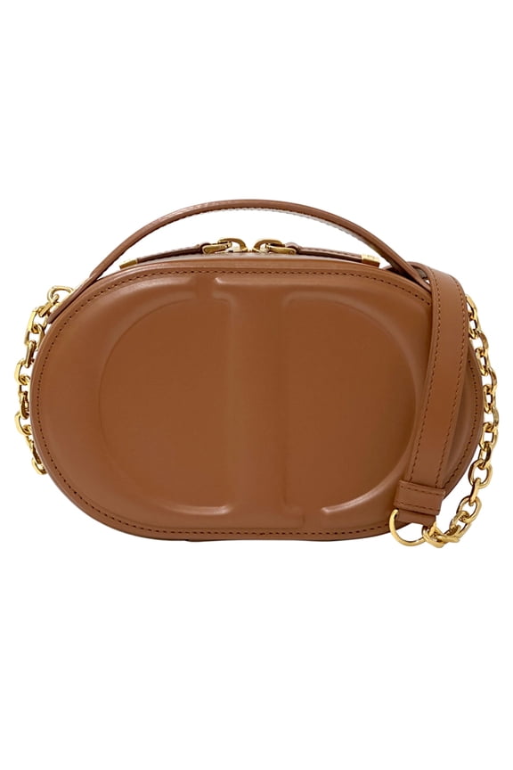 Pre-Owned Christian Dior Dior handbag for women, brand name shoulder bag, leather oval camera...