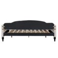 thumbnail image 6 of Full Size Upholstered Tufted Daybed with Two Drawers, Beige – Stylish and Functional Sofa Bed for Living Room, Office, or Den, 6 of 8