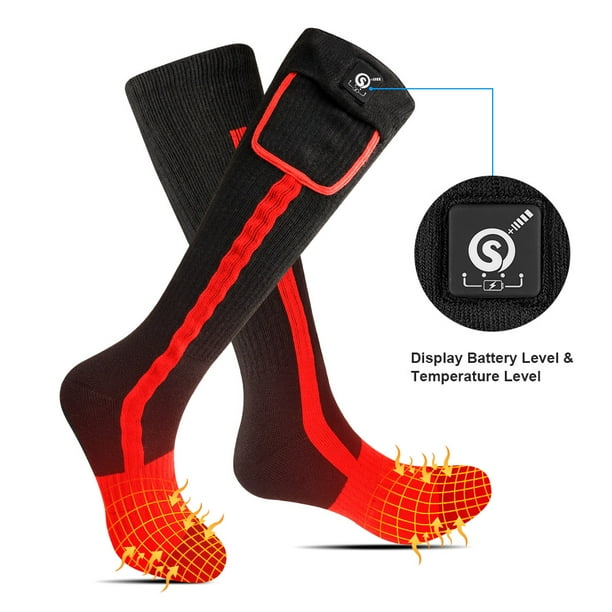 Chaussettes Chauffantes Rechargeables - Chaussettes Chauffantes Rechargeables Thermiques Lextérieur