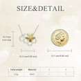 thumbnail image 5 of DOLIOX Bee/Panda/Cow/Fox/Owl/Moth/Cat/Dolphin/Otter/Penguin/Phoenix/Unicorn/Axolotl Necklace Sterling Silver Animal Lover Gift for Women Cute Animal Jewelry, 5 of 10
