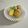 thumbnail image 4 of White Ruffle Marble Tray 12", 4 of 5
