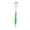 Green, variant on Riousery Flexible Plastic Tongue Scraper with Ergonomic Long Handle, Reusable Oral Care Tongue Cleaner Brush for Fresh Breath and Hygiene Maintenance, Green, 1 Count (7.09 inches / 18.00 cm)