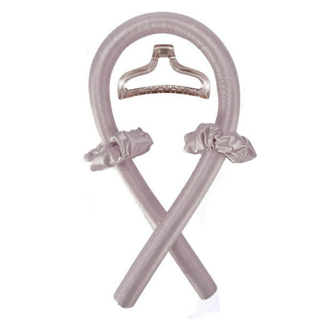 Hair Curling Band Hair Curling Headband Foam Hair Curler Heat Curl Ribbon 4pcs Heatless Curling Rod Heatless Reusable Soft Ribbon Hair Styling Rollers With Hair Claw Clip