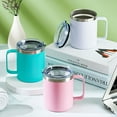 thumbnail image 2 of Camp Mug 12oz, Stainless Steel 304, Dishwasher Safe, Mint Green, 2 of 9