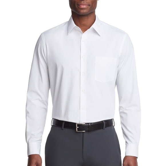 Camisa Van Heusen de Corte Regular en Popelina Blanca – Cuello 16.5" (42 cm)