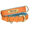 thumbnail image 6 of Pet Artist Custom PU Leather Dog Collar Personalized Adjustable Pet Name Number Engraved Soft Padded, 6 of 6