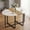 White + Wood + Black, variant on 59" Modern Oval MDF Dining Table with White Faux Marble & Wood Grain Tabletop and Black Metal Frame, for Kitchen, Dining Room