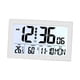 thumbnail image 4 of Reloj Despertador Digital con Pantalla Grande Reloj de Pared Y Mesa Multifuncional Función de Temperatura Y Humedad Fecha Y Luz Nocturna Práctica Fabr H181H blanco, 4 of 8