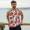 thumbnail image 6 of Disketp Lilies Flowers Men's Workout Tank Tops Sleeveless Gym Shirt Quick Dry Fitness Bodybuilding Sleeveless T Shirt-3X-Large, 6 of 7