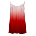 thumbnail image 4 of Mchoice Summer Tops for Women Sleeveless Halter Gradient Color Tank Tops Flowy Pleated V-Neck Casual Loose Vest, 4 of 5