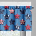 thumbnail image 5 of Ambesonne 4th of July Valance & Curtain, Patriot Motifs, 55"x24", Azure Blue Magenta, 5 of 6
